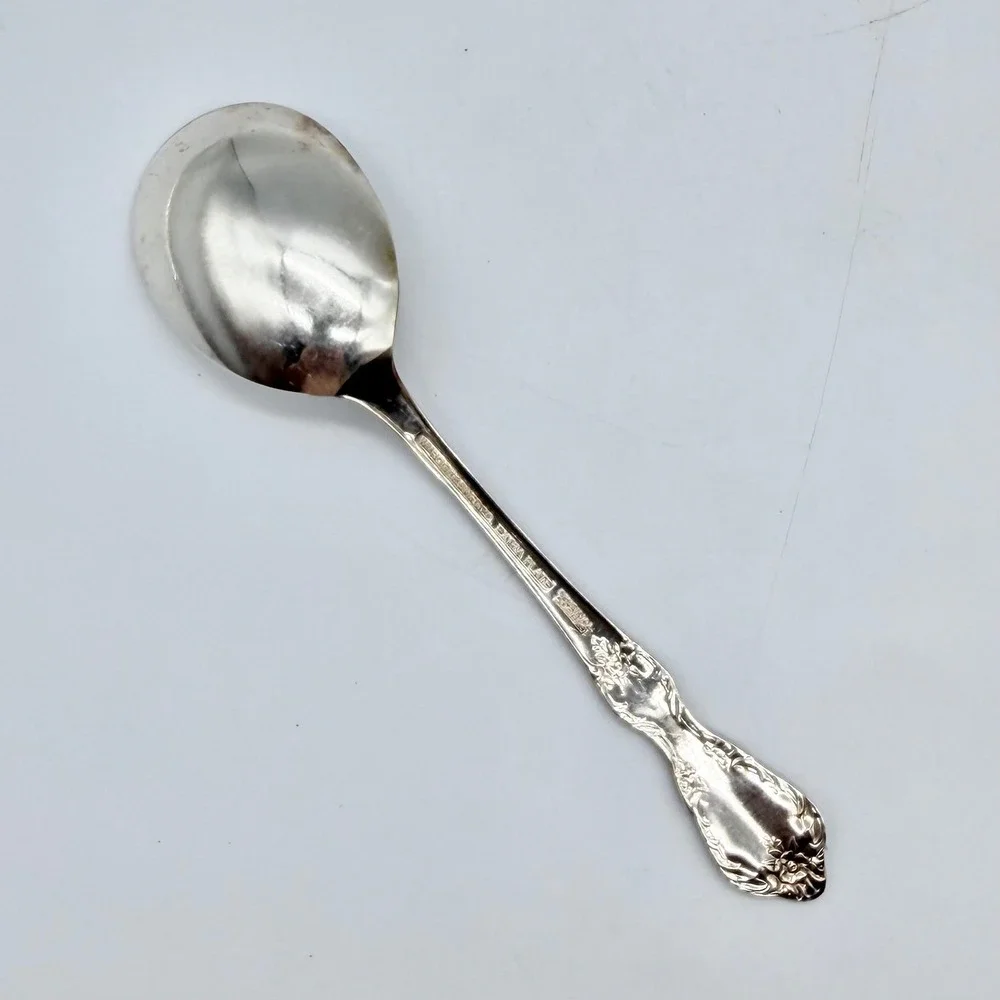 Rogers & Bro Sugar Spoon Grand Elegance Floral Silverplate
